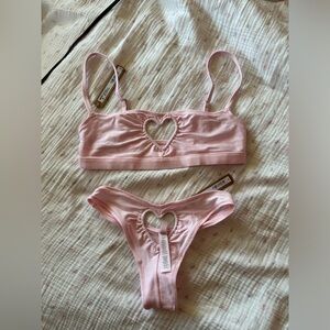 Skims heart bra and panty sef